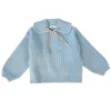 Girls' sweaters 2021 autumn and winter new style children's clothing, baby's stylish loose long-sleeved top, children's knitted sweater wholesale Item Picture